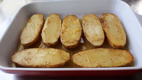 Обезжиренная запеченная картошка на ужин