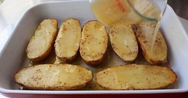 Обезжиренная запеченная картошка на ужин